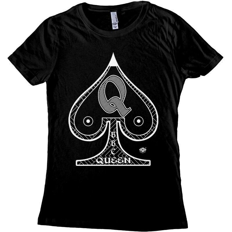 Queen Of Spades Bbc Queen Большая черная футболка унисекс