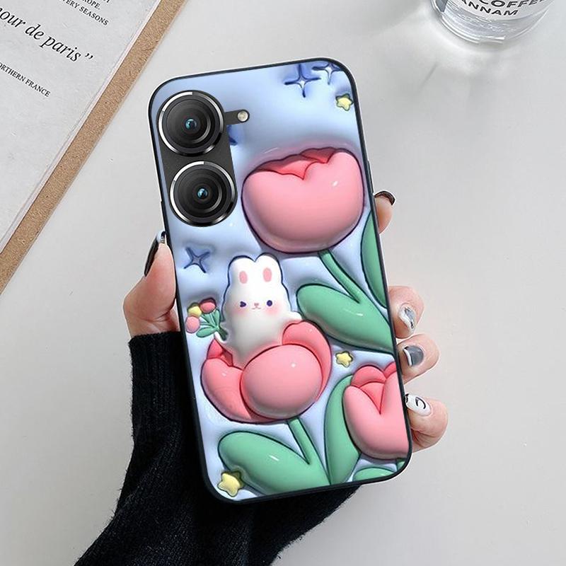Для Asus Zenfone 10 9 Чехол Модный Мягкий Силиконовый Задние Чехлы для Телефона Asus Zenfone9 Чехол Zenfone10 etui Fundas Милый Защитник