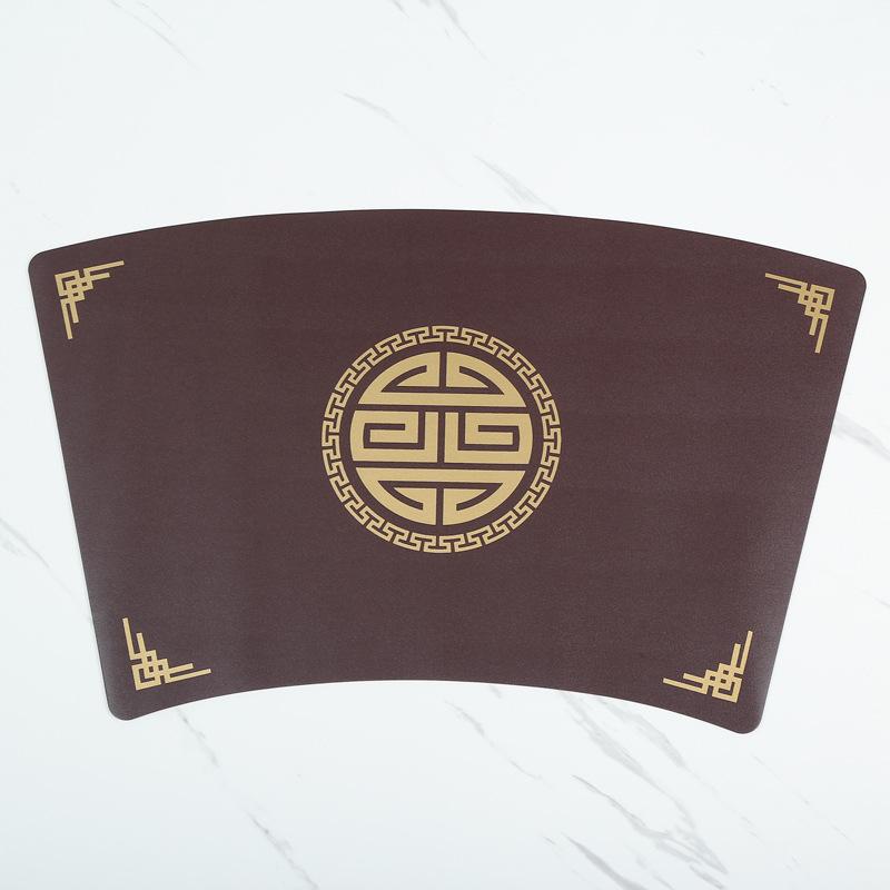 Placemat Household leather dining table mat Waterproof, oil-proof and thermal insulation Western food Hotel coaster Nordic style