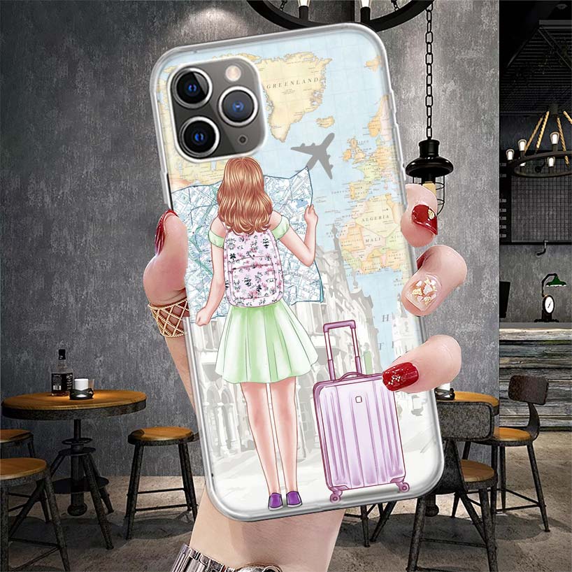 Лучшие подруги Навсегда BFF Мягкий Чехол Для Телефона Для IPhone 11 17 Air 16E 16 Pro Max 15 + 14 Plus 13 Mini 12 Apple 7 SE 8 Fundas C