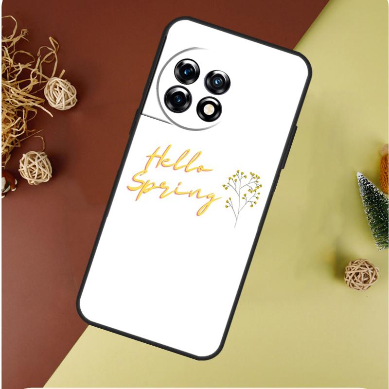 Чехол для телефона Hello Spring Flowers для OnePlus 13 12 11 12R 13R 9 10 Pro 8T 9RT 10T 10R Nord 4 CE 2 3 Lite N20 N30