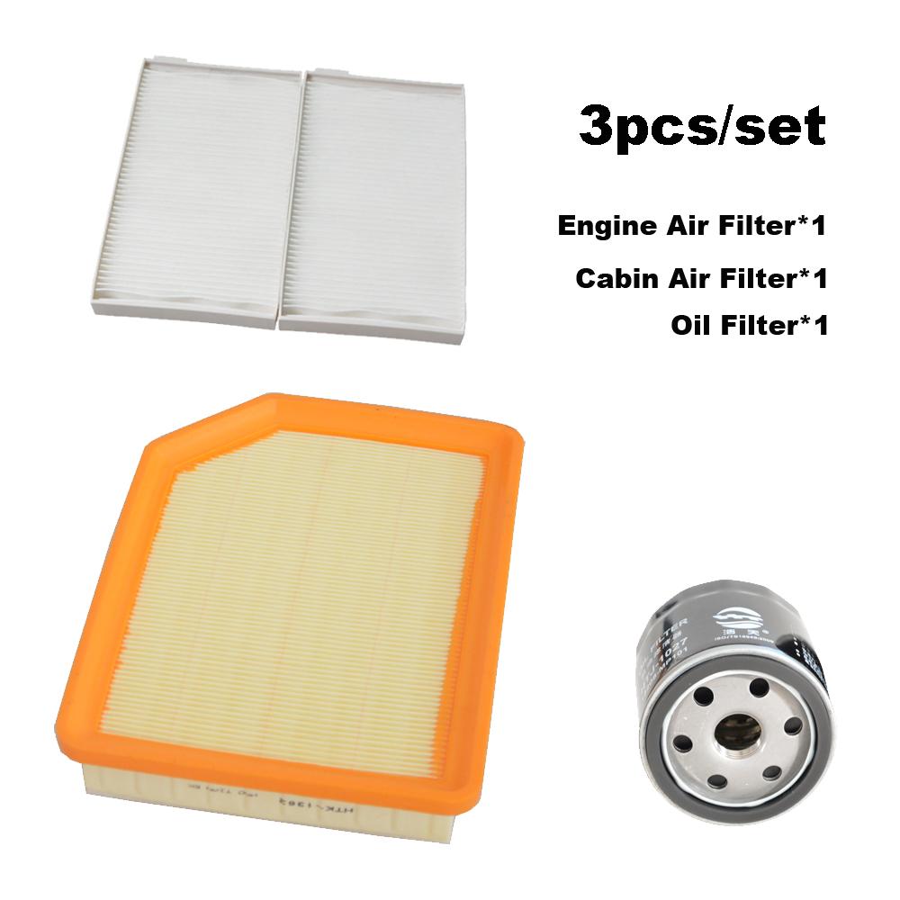 3pcs Filter Set For DONGFENG FORTHING M7 1.8T - Farthing MPV A/C Cabin Engine Air Oil Filter Kit DFMB18TQ Accessories