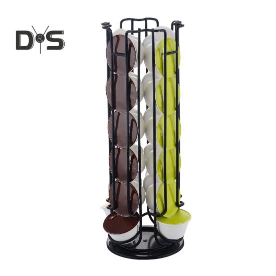 Подставка для кофейных капсул для Nespresso Vertuoline, вращающаяся на 360 градусов, большая емкость, карусель-органайзер для домашнего офиса, кухни, подарок