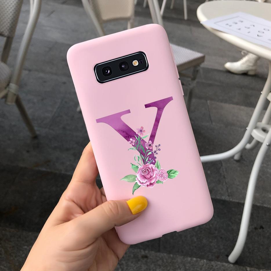 Милый Чехол С Буквами Для Samsung Galaxy S10 Plus Чехол S10 S10e Мягкий Силиконовый Задний Чехол Для Телефона Для Samsung S10 S10e S10+ Чехол Coque