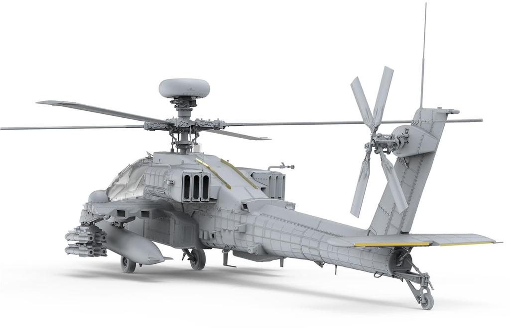 Модель GSI Creos Mon, израильский боевой вертолет Сараф, пластиковая модель MQS005 1/35 AH-64D