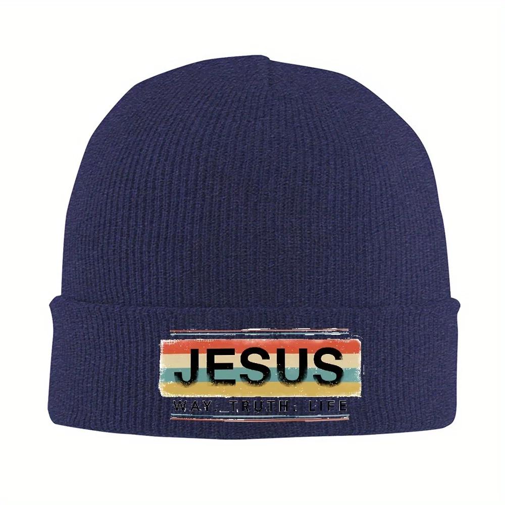 pc Jesus Beanie Hats Way Skullies Beanies Outdoor Sport Warm Soft Men Women Caps Winter Design Casual Bonnet Hats Gift