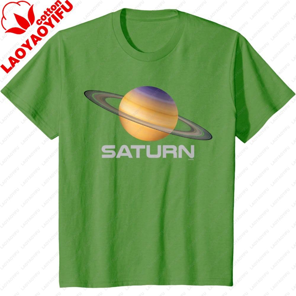 Saturn Solar System Planet Tshirt Unisex Clothing Graphic T Shirts Streetwear Oversized T Shirt Harajuku Tees