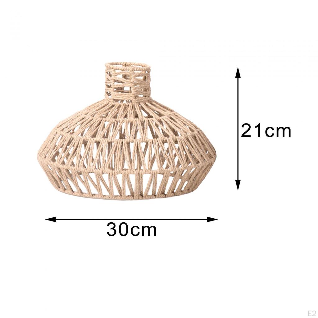 Плафон для потолочного фонаря, абажур, аксессуары, элегантный плетеный абажур из веревки ручной работы для
