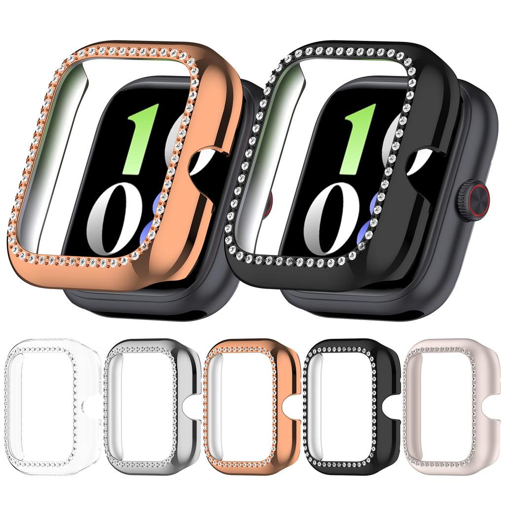 For vivo Watch GT/iQOO Watch GT Clear Watch Case Rhinestone Decorative Hollow Design PC Watch Cover
