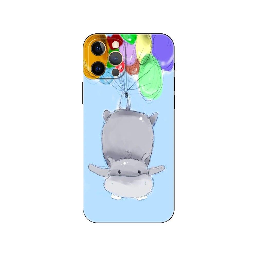 Hippopotamus Phone Case For iPhone Samsung Galaxy Redmi Xiaomi Oppo OnePlus Note S A 7 8 9 10 11 12 13 14 20 21 22 23 53 54 Pro Max Ultra TPU Soft