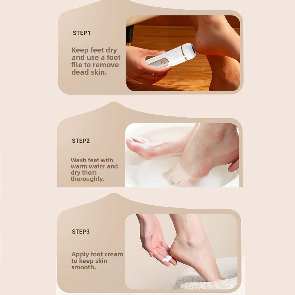 Adjustable Foot Trimmer USB Powered Dead Skin Removal Convenient Electric Foot File Heel Care
