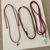 Ankola Красная веревка ремешок колье женское простое универсальное милое крутое детки модная цепочка на шею свитер цепочка