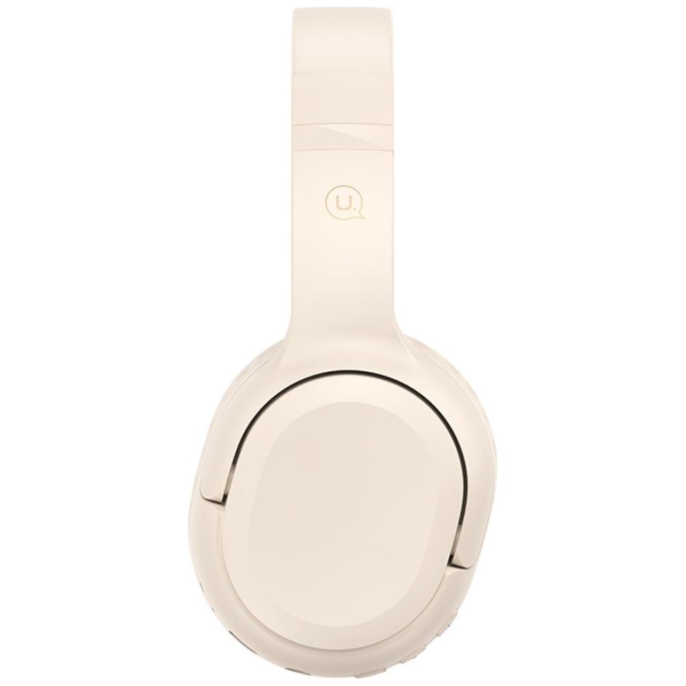 Usams Słuchawki Bluetooth 5.3 Nauszneyun Series Beżowy/Beige Tdlyejyx02 (Usams-Yg23)