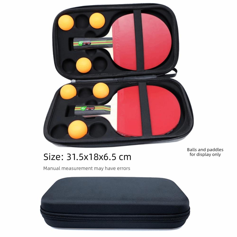EVA Ping Pong Paddle Case Black Grey Hard Shell Storage Bag Ping Pong Paddle