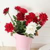 Head Blossom Flannel Home Decor DIY Fake Flowers Bridal Bouquet Wedding Decor Artificial Roses