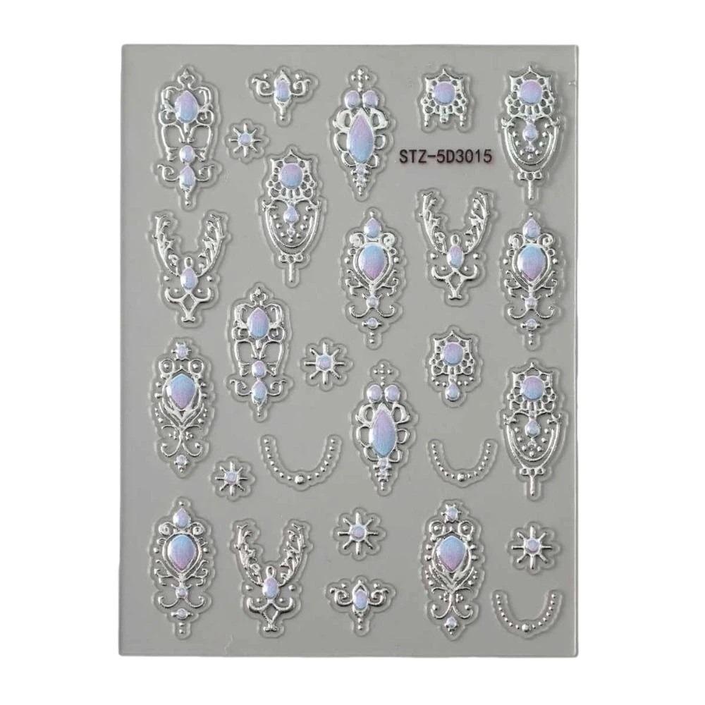 Retro Baroque Scepter Nail Art Decals Shiny Finish Nail Decals Nail Decoration