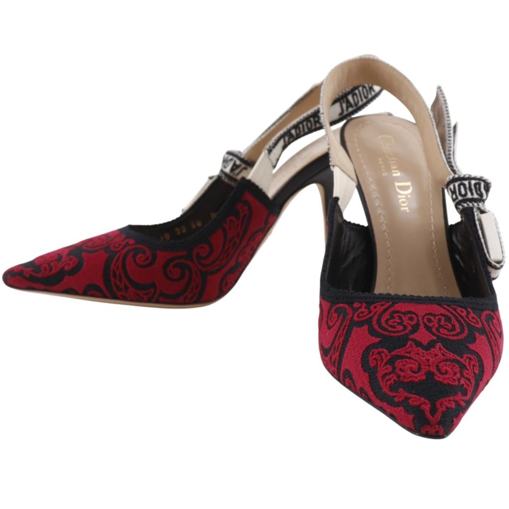 Dior J'ADIOR pumps KDP762DME36 Black / red cotton Women Used