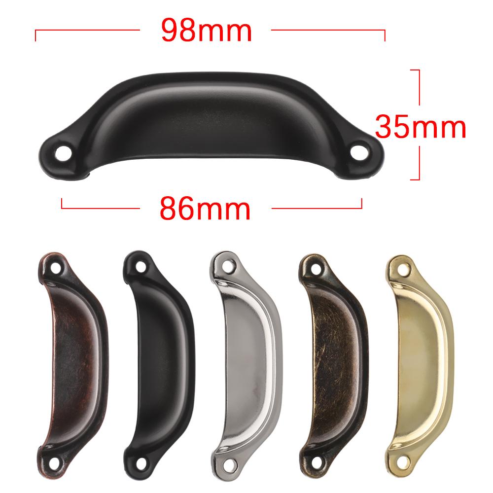 Furniture Shell Shape Antique Brass Dresser Drawer Knob Wardrobe Pulls Door Handle Cabinet Pulls