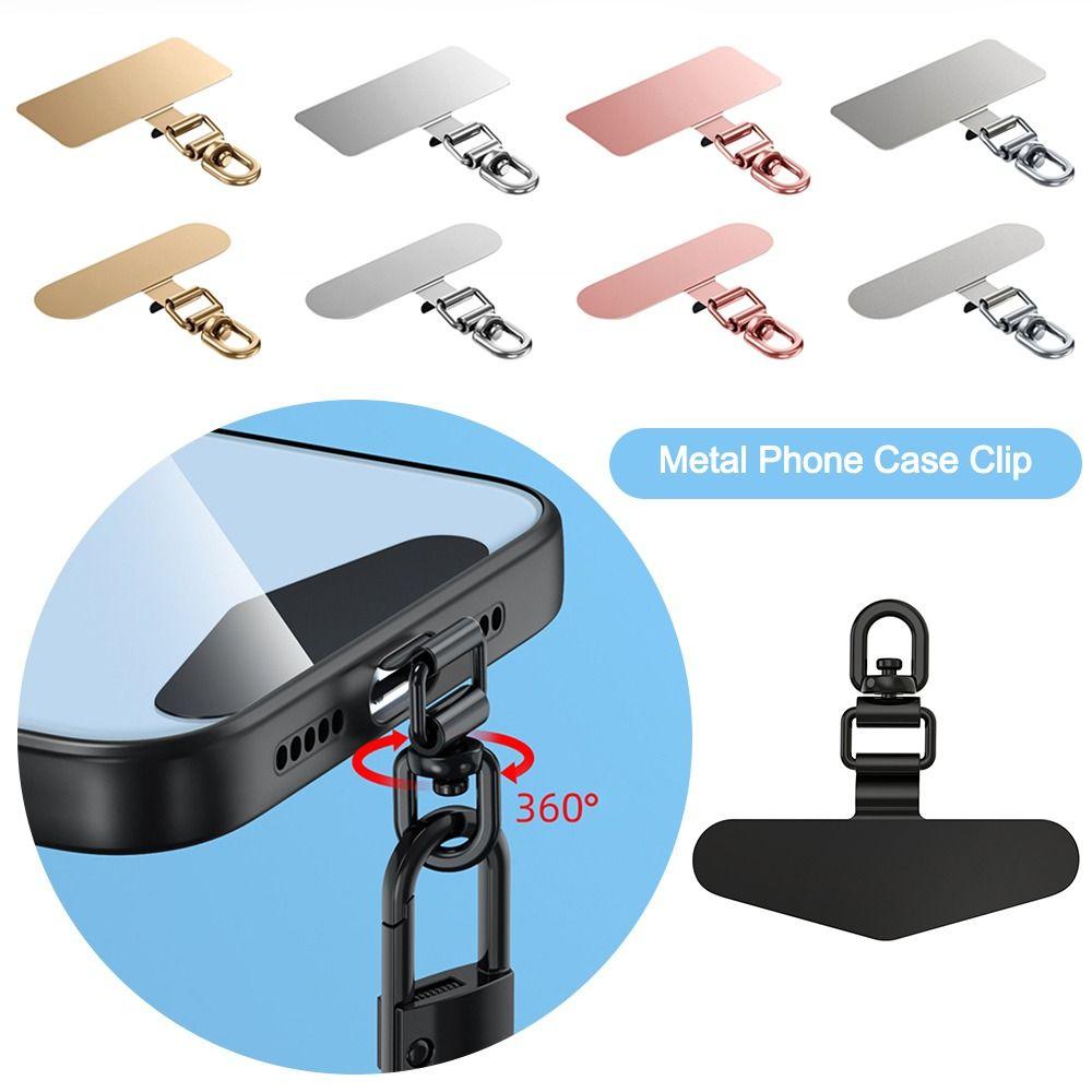 Ультратонкий клип для шнурка телефона, патч, клип для чехла из нержавеющей стали для мобильного телефона