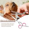 Pet Grooming Scissors Stainless Steel Dog Cat Hair Cutting Thinning Shears Straight Up Curved Hair Dressing Tools