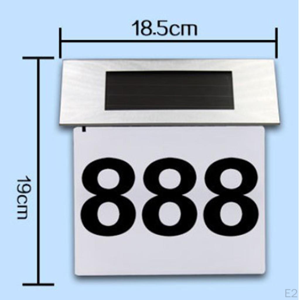 House Number Sign Plaque Garden Effect Door Plate Wall Display