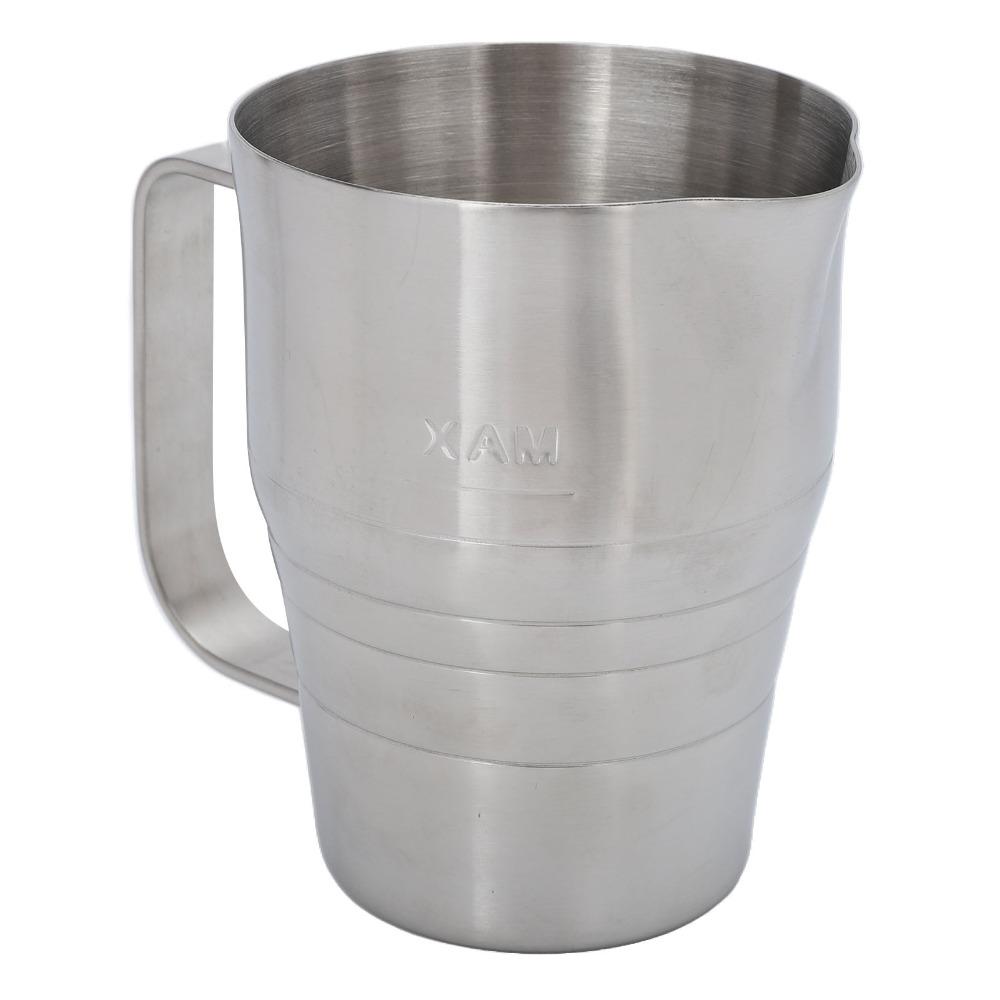 Silver Milk Frother Pitcher Stainless Steel Milk Steaming Pitcher Milk Frothing Cup  Latte Art