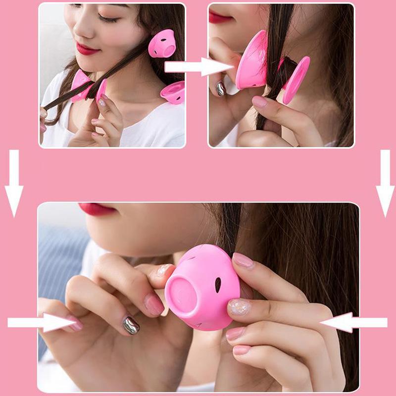 Силиконовые бигуди для волос без нагрева, без зажима, для укладки волос, инструмент для самостоятельной завивки, женские бигуди для волос, мягкие резиновые волшебные бигуди для ухода за волосами, 10 шт.