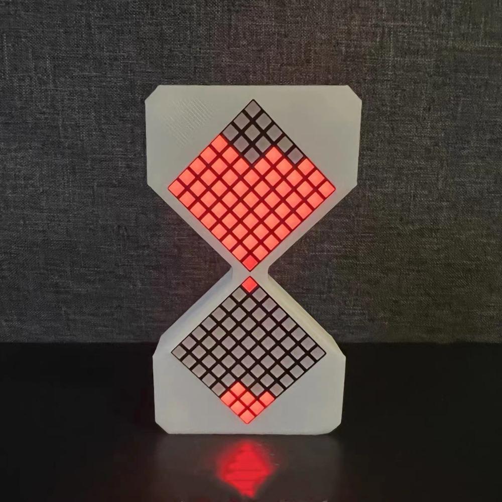 with Gravity Sensing DIY Digital Sand Clock Cyber Style Luminous Sandglass for Toilet