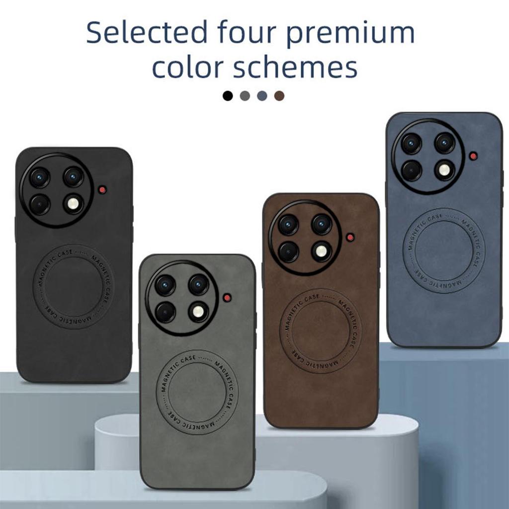 Премиальный чехол из ТПУ с текстурой под ретро-кожу для TECNO CAMON 30S Pro, противоударный, деловой
