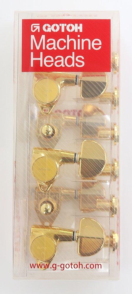 GOTOH Электрогитара 20 Золотых Колковых Механизмов, Пуговицы, 3+3, (05182GX) SG301-20-3+3-GG