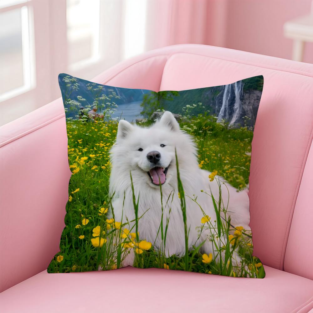 NICE CUTE Labrador Retriever dog Cushion Cover Pillow Case Soft Friendly Fabric Concealed Zipper