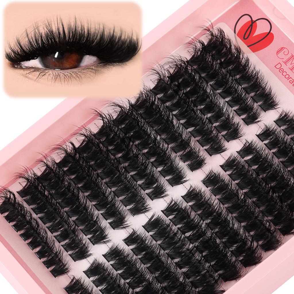 Soft & Natural Segmented False Eyelashes - C Curl, Subtle European/American Style. Choose Your Look for a Big Eye Effect.