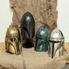 Set of 4 Star Wars Cosplay Helmets, Antique Bronze Finish, with Stand