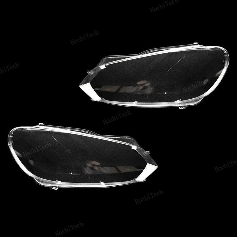 Чехлы для линз передних фар автомобиля для Volkswagen VW Golf 6 MK6 GTI R 2010-2014, прозрачный абажур, корпус фары