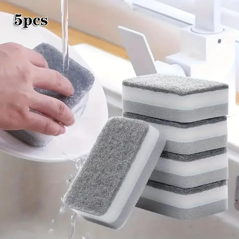 1/5/10Pcs Double Side Dishwashing Sponge Dish Washing Brush Pan Pot Dish Wash Sponges Household Cleaning Kitchen Tools