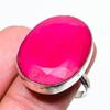 Ruby(Simulated) Gemstone Handmade 925 Sterling Silver Jewelry Ring Size 10 W1v20
