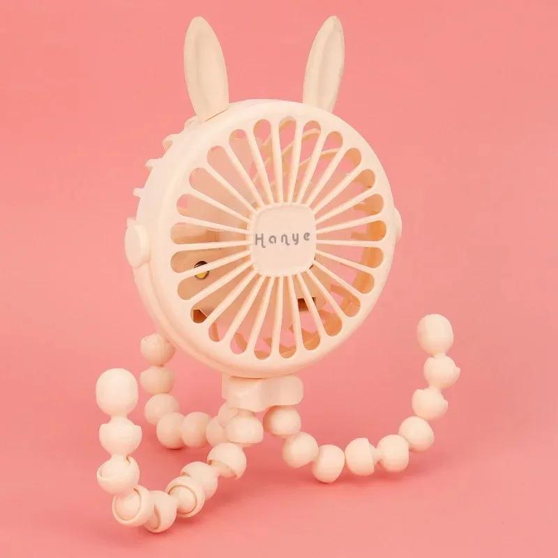 Stroller Fan Clip Flexible Tripod Portable Mini Fan Rechargeable Fans Travel Camping Electric Wireless Desk Cooling Home Hand