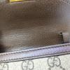 [Pre-Owned] Ophidia Logo Stripe Web Chain Canvas And Leather Mini Handbag - Very Good #AR1VOG