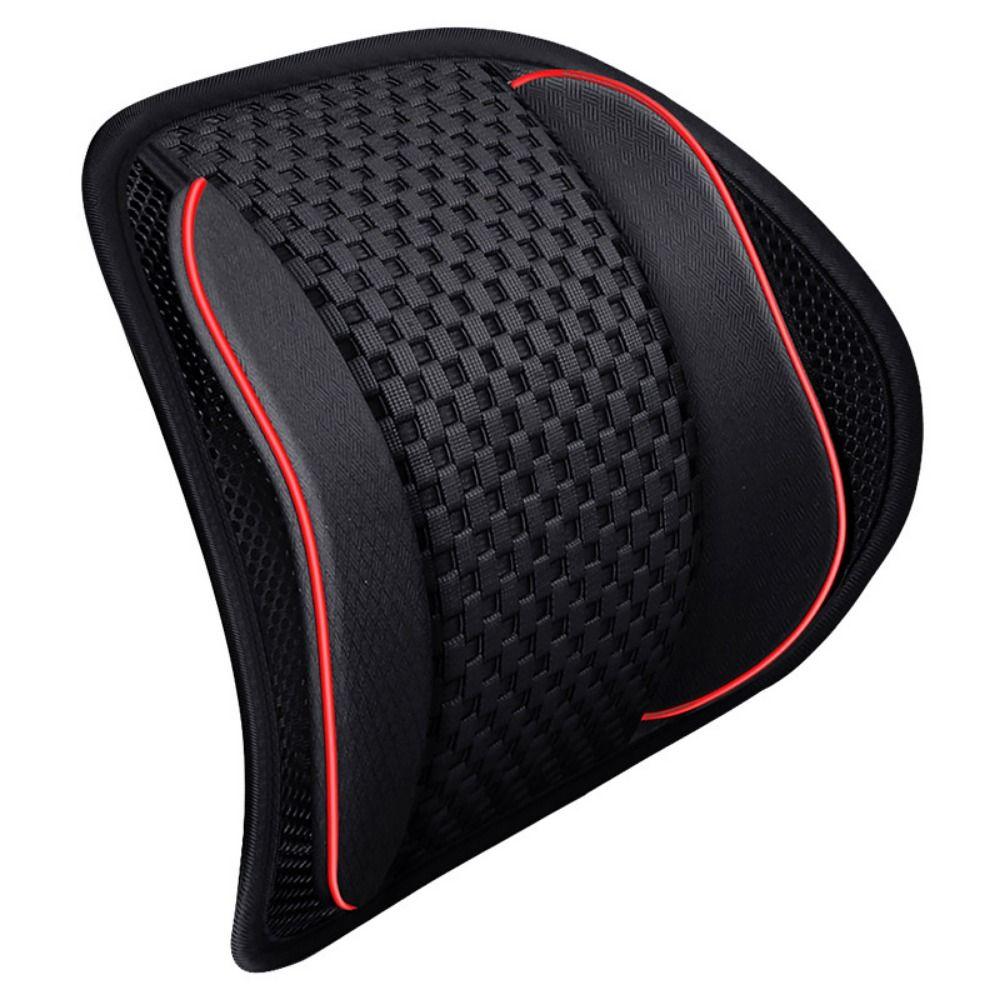 Поддержка поясницы, поясничная подушка для автомобильного сиденья, деревянная сетка с бусинами, вентилируемая спинка, офисное кресло