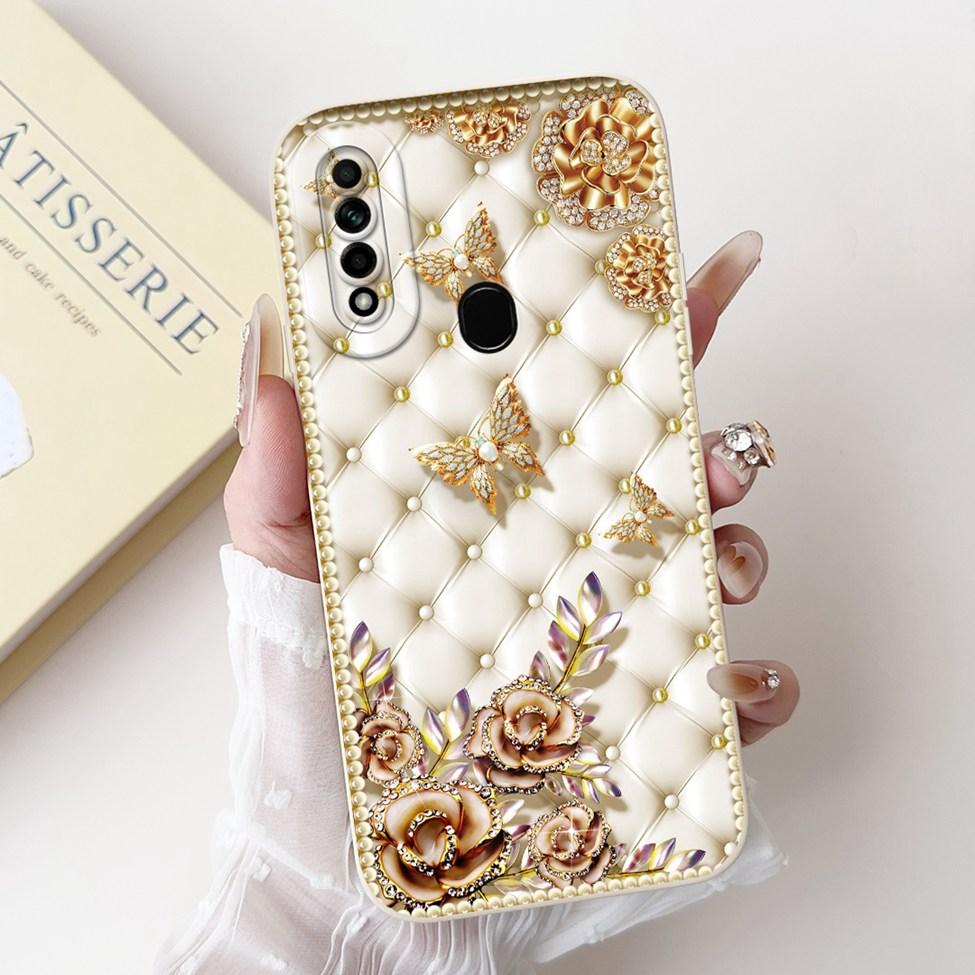 Чехол для Oppo A31 2020 CPH2015 Чехол A8 PDBM00 Милый Кот Модный Роскошный Силиконовый Ударопрочный Чехол для Телефона Для Oppo A8 Задняя Крышка