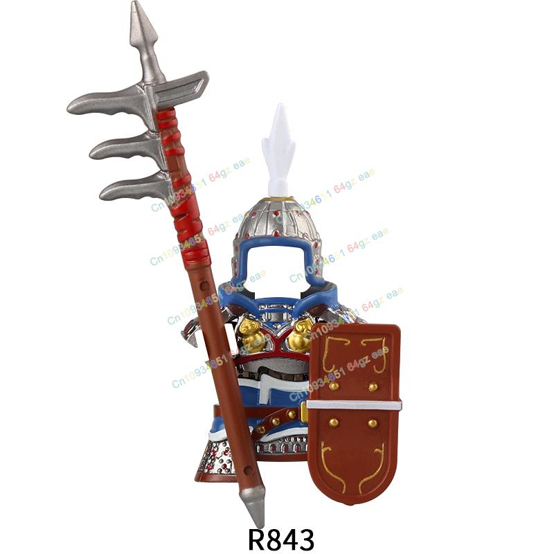 Фигурки Средневековья Рыцари Боевой конь Тяжелая кавалерия Воины Боевой конь Строительные блоки Кирпичики Игрушки Для детей подарок