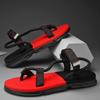 Fashion Red Men's Sandals Summer Flip Flops New Peep-toe Flat Sandals Man Outdoor Non-slip Mens Flip-Flops Chanclas Hombre