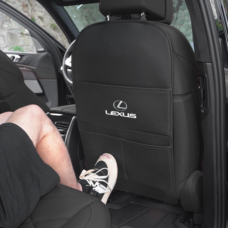 Car Seat Back Cover Protector Waterproof Leather Anti-Kick Pads For Lexus F SPORT ES RX NX LS UX LM LX GX LC RZ IS CT GS RC HS S