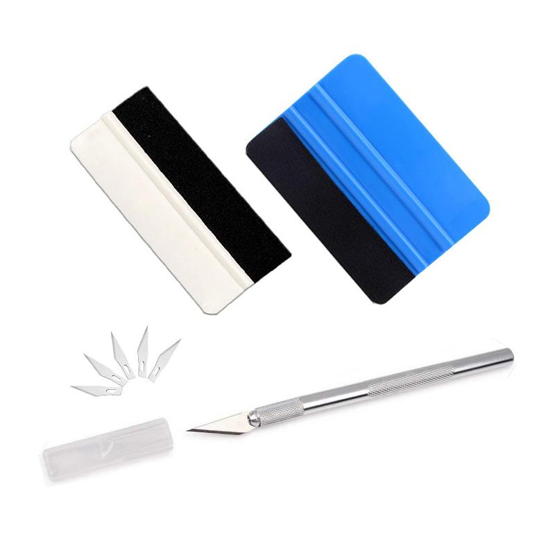 Durable Vinyl Wrap Tool Set DIY Car Window Tint Squeegee Scraper for PPF Paint Protection Film Carbon Fiber Decal Install