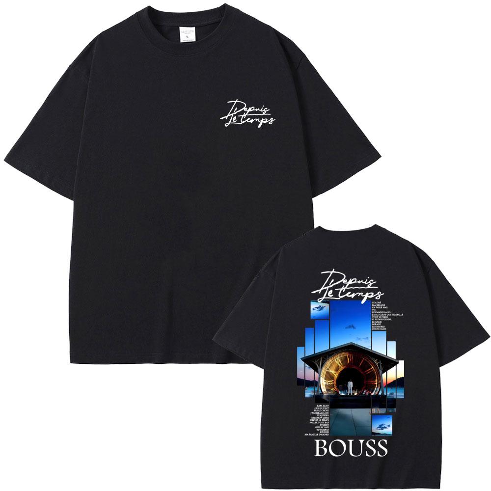 Rapper Bouss Et Si Jechoue Album Graphic Tshirt Men Women Hip Hop Fashion Pop Music Tshirt Male Casual Cotton Vintage T Shirts