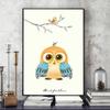 Nordic Poster Picture Cute Bird Family Wall Art Canvas Painting Wall Poster Home Decoration Art Living Room Decoration Unframed