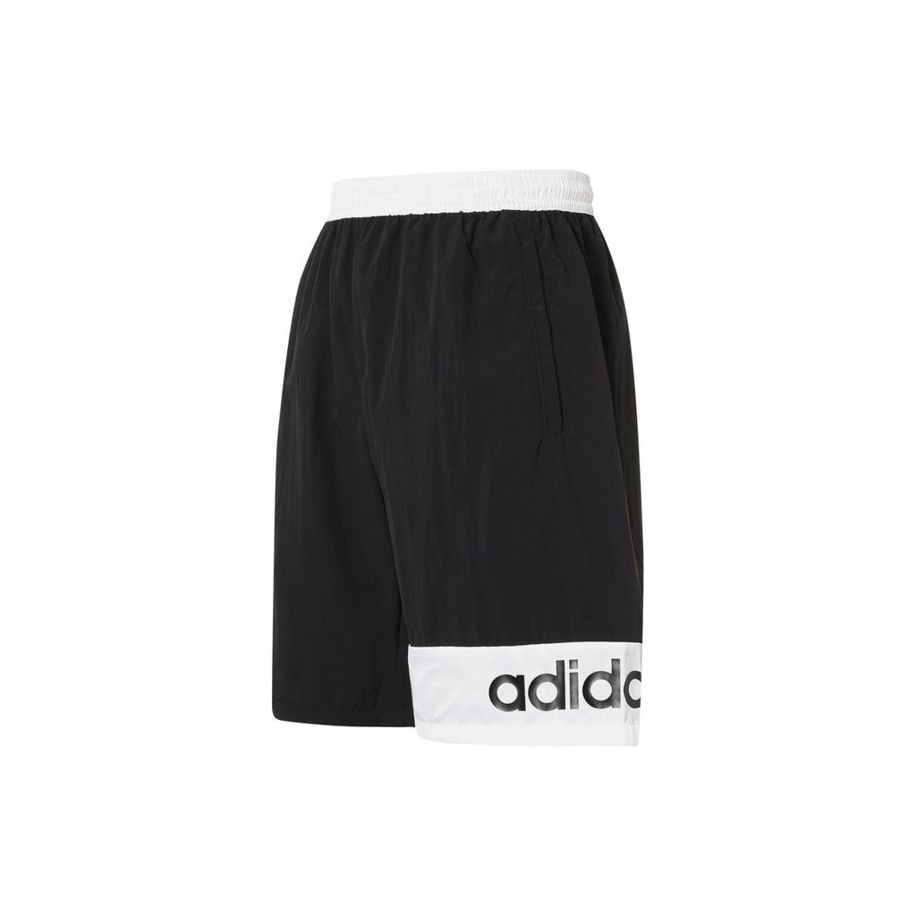 Adidas Originals Trefoil Sport Shorts Casual Breathable Men Shorts Black H46697
