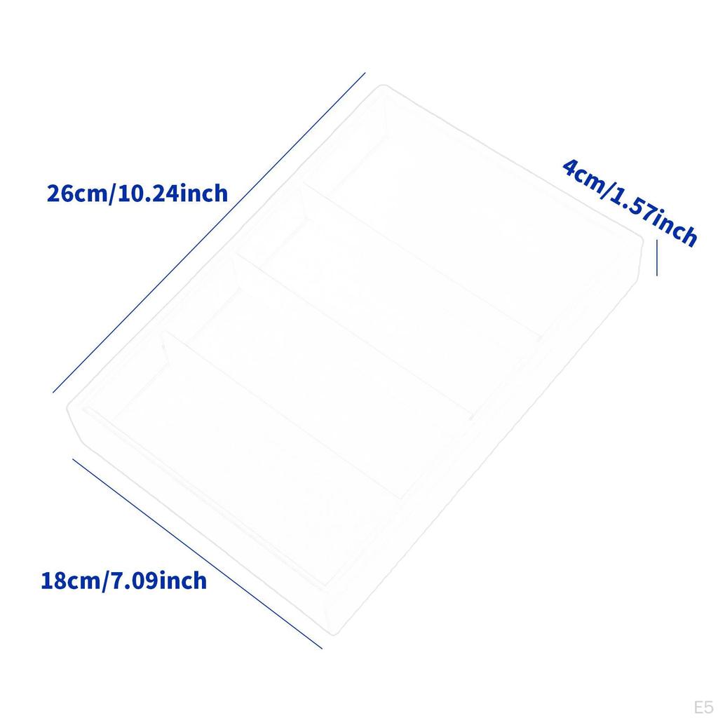 Sunglasses Organizer Tray 4 Grids Eyeglasses Storage Box for Men Women Space Saving Trendy Glasses