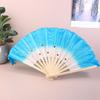 30 см китайский короткий веер для танца живота бамбук + 10/20 см полукруглый шелковый веер пара Yangko веер для танца живота ручная роспись для взрослых