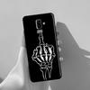 Чехол со скелетом и черепом среднего пальца для Samsung Galaxy J4 J6 Plus 2018 A6 A7 A8 A9 J8 J1 2016 A3 A5 J3 J7 J5 2017
